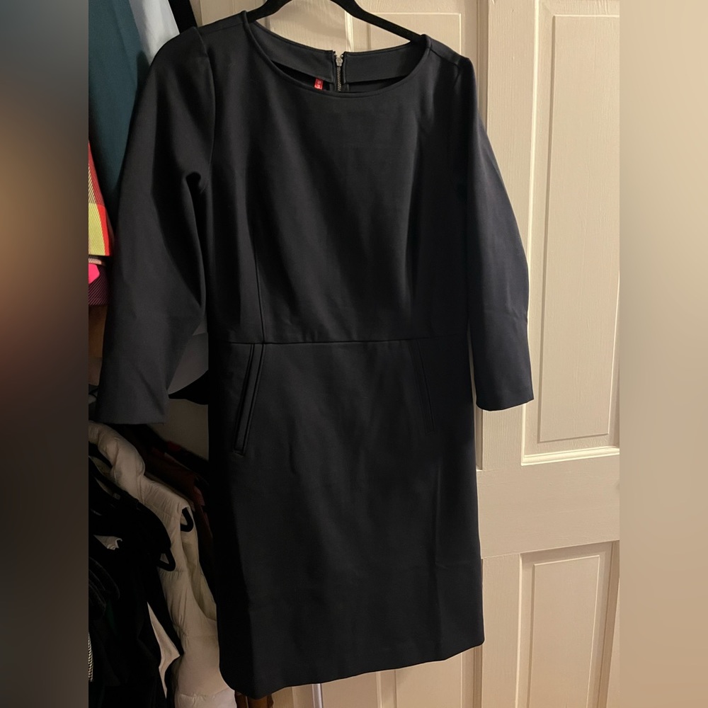 Spanx Perfect A-line 3/4 Navy Dress